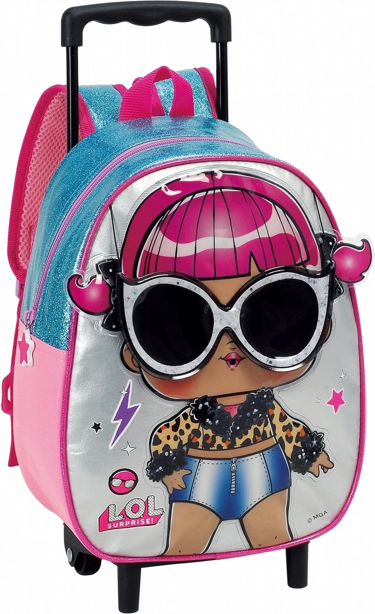 LOL Surprise meisjes peuter rugzak trolley Cherry 30 x 24 x 11 L.O.L. Surprise! LOL Surprise Meisjes Peuter Rugzak Trolley Cherry 30 X 24 X 11 -Optimaal Reisopslag Winkel