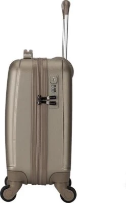 Decent Handbagage Koffer / Trolley / Reiskoffer - 42 Cm - 24 Liter - ABS - Maxi Air - Champagne -Optimaal Reisopslag Winkel 744x1200