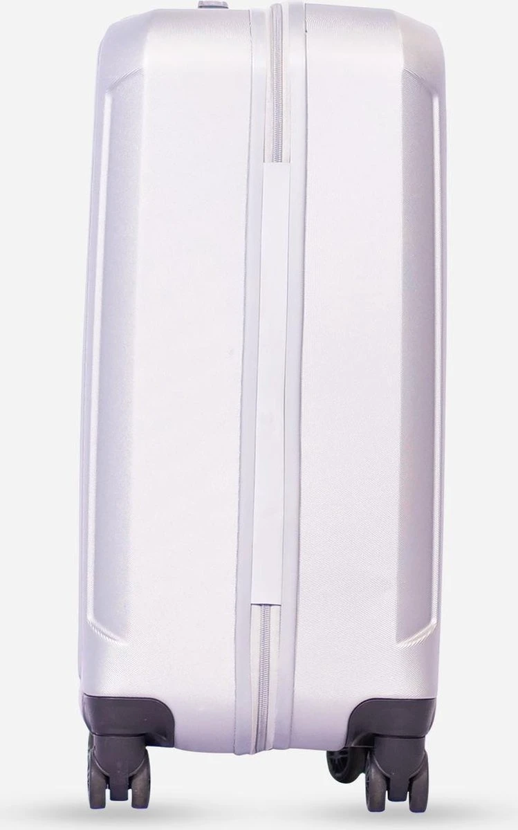 ©TROLLEYZ - Bali No.22 - Reiskoffer 69cm met TSA slot - Dubbele wielen - 360° spinners - 100% ABS - Reiskoffer in Metallic Grey ©TROLLEYZ - Bali No.22 - Reiskoffer 69cm Met TSA Slot - Dubbele Wielen - 360° Spinners - 100% ABS - Reiskoffer In Metallic Grey -Optimaal Reisopslag Winkel