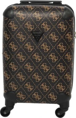Guess Berta 18 In 4 Wheeler Dames Reiskoffer - Bruin -Optimaal Reisopslag Winkel 773x1200