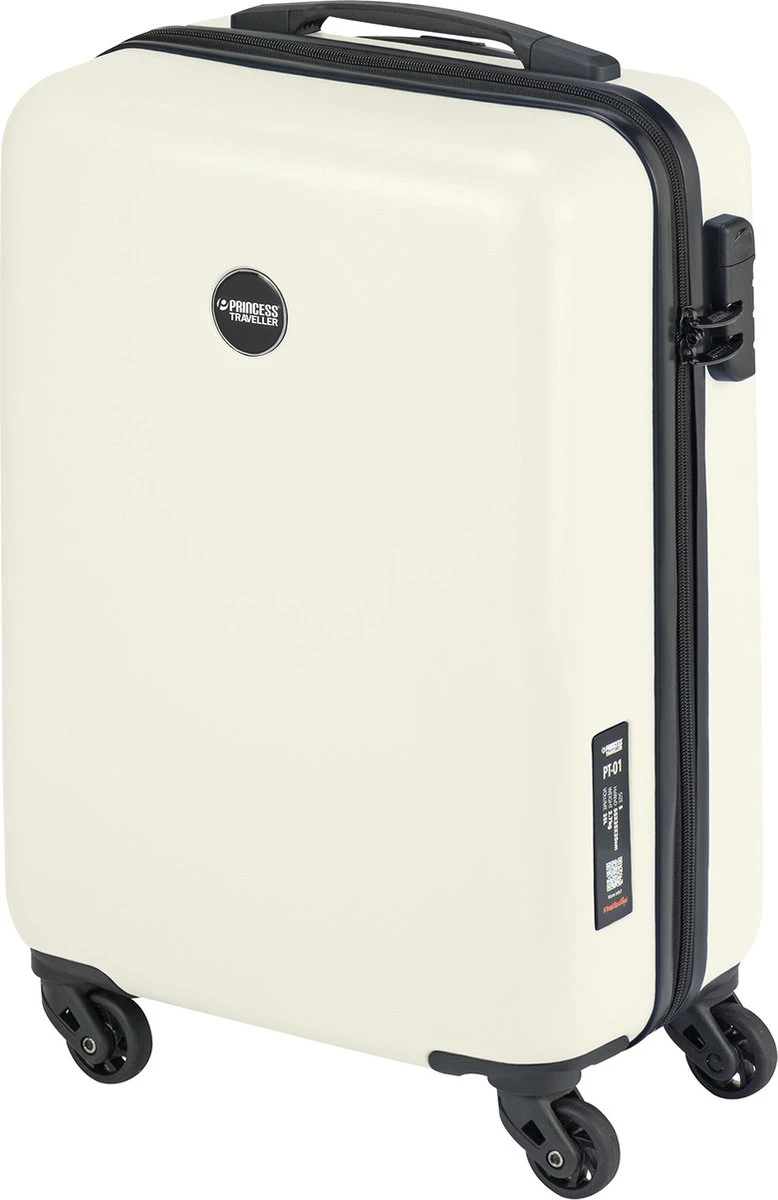 Princess Traveller PT01 - Handbagagekoffer - Pearl White - S - 55cm Princess Traveller PT01 - Handbagagekoffer - Pearl White - S - 55cm -Optimaal Reisopslag Winkel 778x1200 1