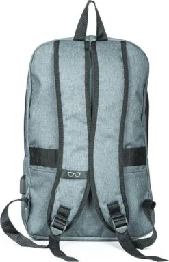 SafeSave Rugtas – Waterafstotende Schooltas Met Laptop Vak En Usb Aansluiting – Schoudertas – 15.6 Inch – Licht Grijs -Optimaal Reisopslag Winkel 778x1200 13