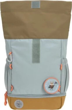 Lässig Mini Rolltop Rugzak - Nature Light Blue -Optimaal Reisopslag Winkel 784x1200