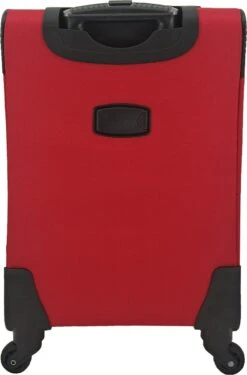 SB Travelbags Bagage Stoffen Koffer 75cm 4 Wielen Trolley - Rood -Optimaal Reisopslag Winkel 791x1200