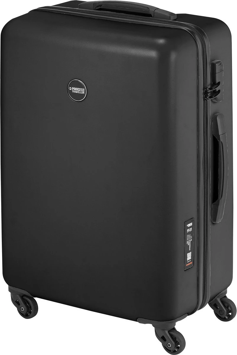 Princess Traveller PT01 - Reiskoffer - Pitch Black - M - 67cm Princess Traveller PT01 - Reiskoffer - Pitch Black - M - 67cm -Optimaal Reisopslag Winkel 802x1200 7