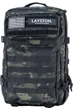 LAYSTON. - 45L Sport School Werk Rugtas - Sport Rugzak - Tactical Backpack - Waterafstotend - Camo Groen -Optimaal Reisopslag Winkel 812x1200 7