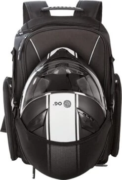 OG Original GO Motor-rugzak, Motorfiets-rugzak, Waterdicht, Zwart, 20L-30L, Motorhelm Rugtas, Helm Tas, Laptop, Reflecterend
