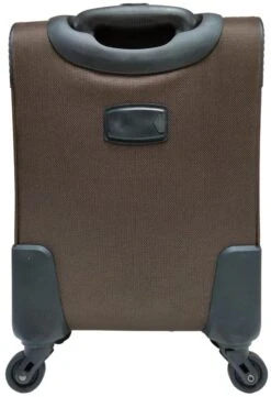 Stoffen Handbagage Koffer 51cm 4 Wielen Trolley - Bruin -Optimaal Reisopslag Winkel 822x1200