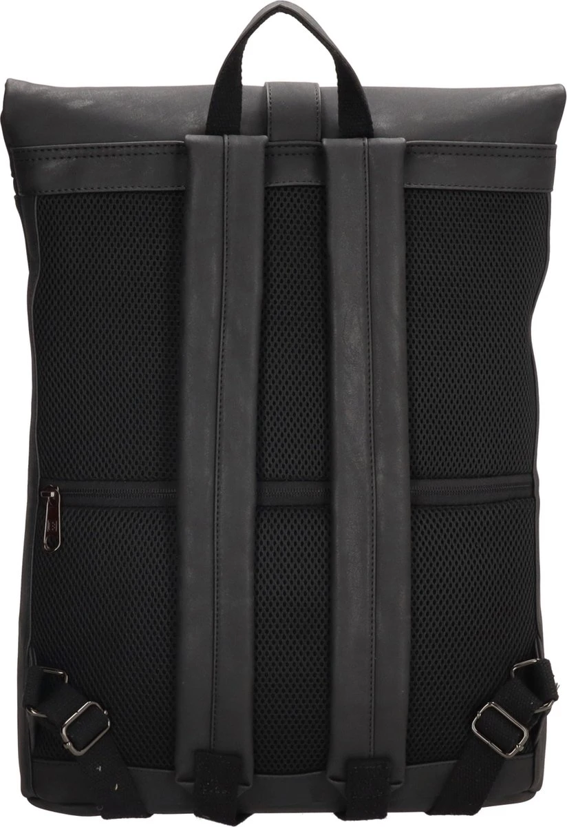 Enrico Benetti Rotterdam 66598 Laptop rugzak / businesstas rolltop rugzak 15" laptopvak - Zwart Enrico Benetti Rotterdam 66598 Laptop Rugzak / Businesstas Rolltop Rugzak 15" Laptopvak - Zwart -Optimaal Reisopslag Winkel 824x1200 4