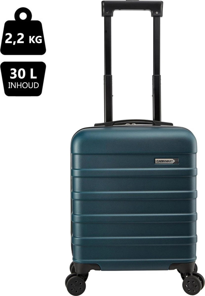 CabinMax Handbagage Koffer - Trolley 30L - Harde Reiskoffer - 45x36x20cm - Lichtgewicht - Groot Capaciteit - Endless Sea CabinMax Handbagage Koffer - Trolley 30L - Harde Reiskoffer - 45x36x20cm - Lichtgewicht - Groot Capaciteit - Endless Sea -Optimaal Reisopslag Winkel 830x1200 5