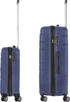 TravelZ Big Bars Kofferset - Trolleyset TSA 2-delig - Handbagage En Groot - Blauw -Optimaal Reisopslag Winkel 830x1200 9