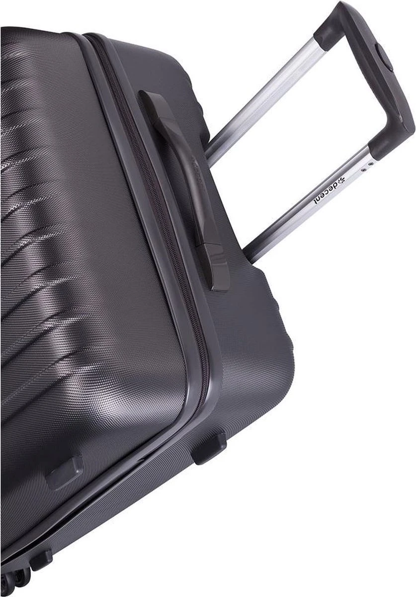 Decent Tranporto-One Grote koffer - 76 cm - TSA slot - Anthracite Decent Tranporto-One Grote Koffer - 76 Cm - TSA Slot - Anthracite -Optimaal Reisopslag Winkel 837x1200 3