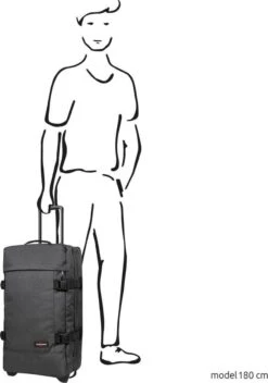Eastpak TRANVERZ M Reiskoffer (67 X 35.5 X 30 Cm) - Black Denim 5 Eastpak TRANVERZ M Reiskoffer (67 X 35.5 X 30 Cm) - Black Denim -Optimaal Reisopslag Winkel 842x1200 4