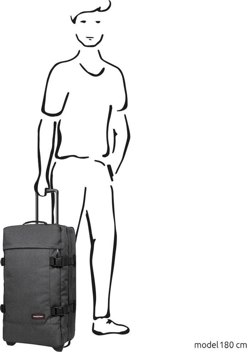 Eastpak TRANVERZ M Reiskoffer (67 x 35.5 x 30 cm) - Black Denim Eastpak TRANVERZ M Reiskoffer (67 X 35.5 X 30 Cm) - Black Denim -Optimaal Reisopslag Winkel 842x1200 4