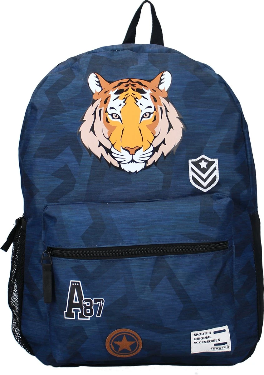 Skooter Cool Claws - Rugzak - Schooltas jongen - Blauw - Tijger Skooter Cool Claws - Rugzak - Schooltas Jongen - Blauw - Tijger -Optimaal Reisopslag Winkel 846x1200 1