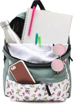 Vans Realm Rugzak Ditsy Poppy Floral Marshmellow / Duck Green -Optimaal Reisopslag Winkel 848x1200 1