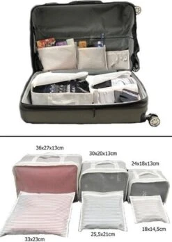 Packing Cubes Set 6-Delig – Kleding Organizer Voor Koffers, Tassen En Backpack - MYHOME24 -Optimaal Reisopslag Winkel 852x1200