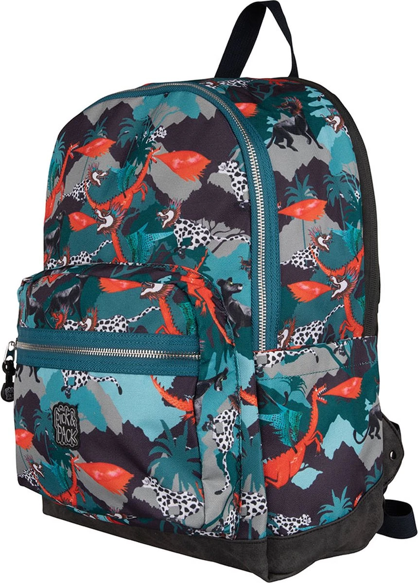 Pick & Pack Forest Dragon Backpack M - Multi green Pick & Pack Forest Dragon Backpack M - Multi Green -Optimaal Reisopslag Winkel 860x1200 8