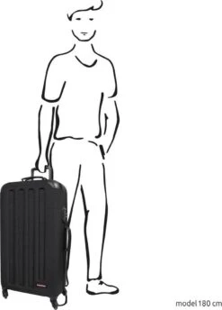 Eastpak TRANZSHELL L Reiskoffer (77 X 43 X 26.5 Cm) - Black -Optimaal Reisopslag Winkel 862x1200 3