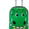 San Vitale® - Lichtgewicht Reis Koffer - Trolley - Handbagage - Dino - Krokodil - Groen