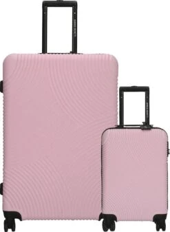 Enrico Benetti Louisville Kofferset Tweedelig - 39040-02 - Roze -Optimaal Reisopslag Winkel 880x1200 2