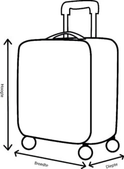 Decent Lumi Fix Handbagage Koffer - 55 Cm - Black/Lemon -Optimaal Reisopslag Winkel 881x1200