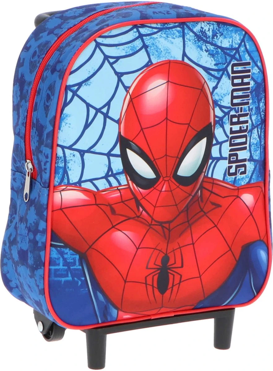Spiderman handbagage reiskoffer/trolley - blauw/rood - 28 cm - voor kinderen Spider-Man Spiderman Handbagage Reiskoffer/trolley - Blauw/rood - 28 Cm - Voor Kinderen -Optimaal Reisopslag Winkel
