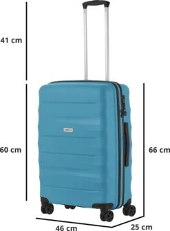 CarryOn Porter ® Reiskoffer - 66cm Trolley Met TSA-slot - OKOBAN Registratie - Groen -Optimaal Reisopslag Winkel 883x1200