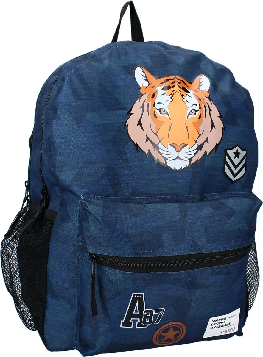 Skooter Cool Claws - Rugzak - Schooltas jongen - Blauw - Tijger Skooter Cool Claws - Rugzak - Schooltas Jongen - Blauw - Tijger -Optimaal Reisopslag Winkel 883x1200 4