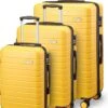 Swiss Alpine 2.0 - Kofferset - 3-delig - 4 Wielen - TSA-cijferslot - Geel -Optimaal Reisopslag Winkel 884x1200