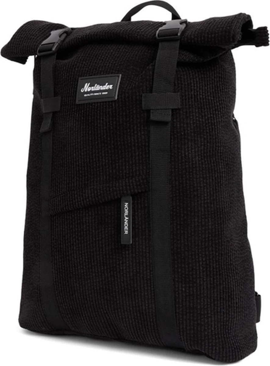 Norlander Vintage Ribbel Rugzak - Zwart - Corduroy - 28 Liter Norlander Vintage Ribbel Rugzak - Zwart - Corduroy - 28 Liter -Optimaal Reisopslag Winkel 885x1200 5