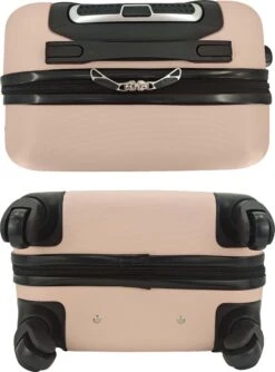 SB Travelbags Bagage Koffer 75cm 4 Wielen Trolley - Licht Roze -Optimaal Reisopslag Winkel 888x1200
