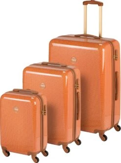 Princess Traveller Trendy Dots - Reiskoffer - Terra - M - 66cm -Optimaal Reisopslag Winkel 891x1200 3