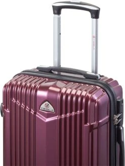 Tesla PC - Handbagage Koffer - 55x35x20 Cm - 4 Wielen - Rood -Optimaal Reisopslag Winkel 900x1200 14