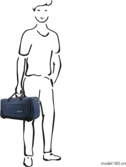 Enrico Benetti Orlando 35300 S Reistas / Sporttas 41 Liter - Navy Blauw -Optimaal Reisopslag Winkel 902x1200