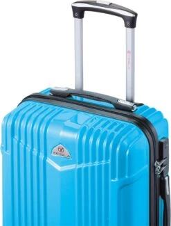 Tesla PC - Handbagage Koffer - 55x35x20 Cm - 4 Wielen - Licht Blauw -Optimaal Reisopslag Winkel 913x1200