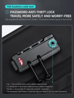 Bange Rugtas - 15,6 Inch - Laptop Rugzak - USB-aansluiting - TSA Slot - Waterafstotend - Zwart - Incl. Smart Thermosfles -Optimaal Reisopslag Winkel 915x1200 2