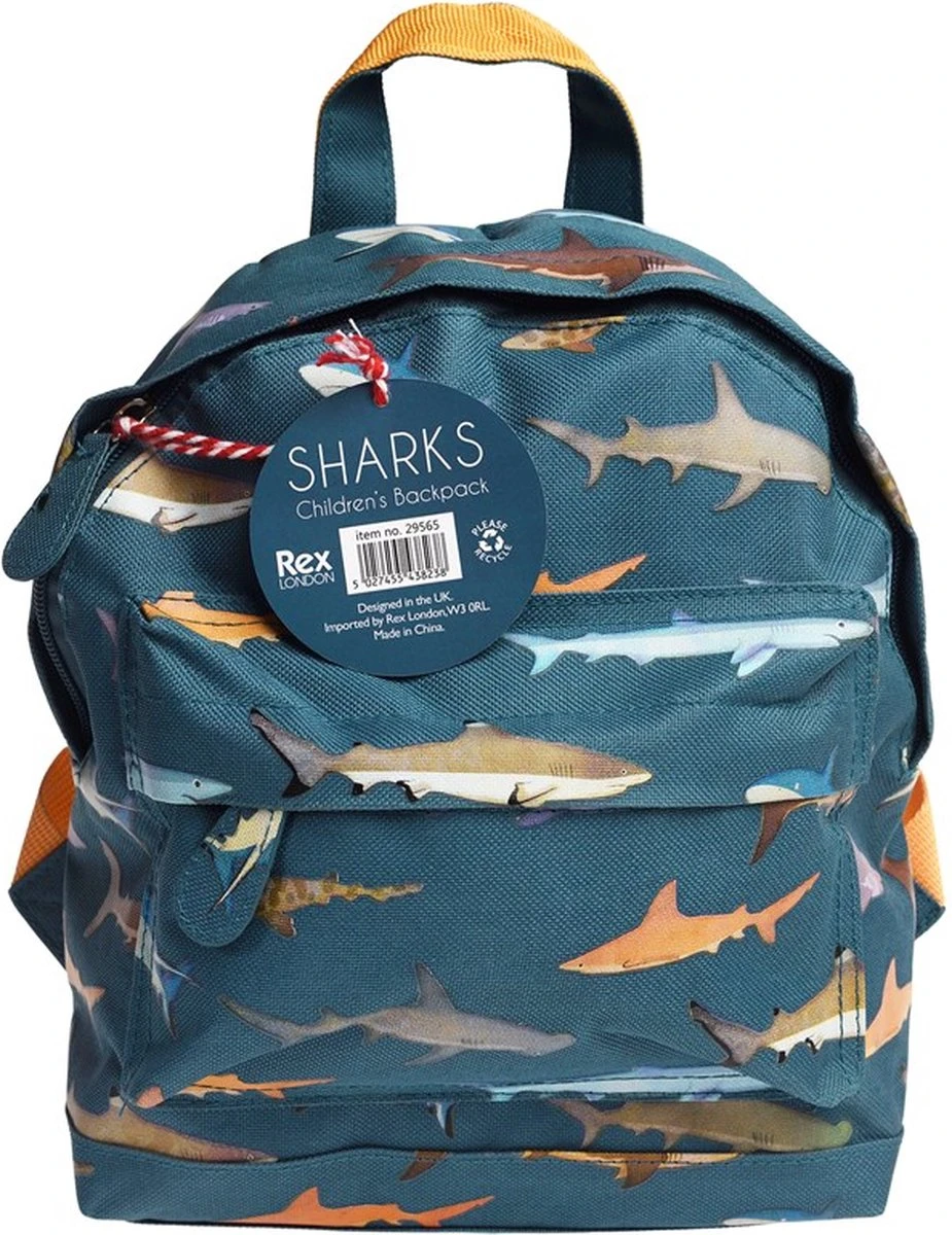 Rex London - Mini Rugtas - Peuter Rugzak - Backpack - Shark - 25x21x10cm - 5ltr - Haai Rex London - Mini Rugtas - Peuter Rugzak - Backpack - Shark - 25x21x10cm - 5ltr - Haai -Optimaal Reisopslag Winkel 925x1200 1