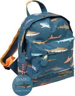 Rex London - Mini Rugtas - Peuter Rugzak - Backpack - Shark - 25x21x10cm - 5ltr - Haai