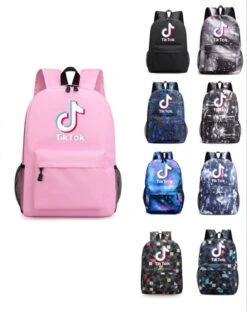 Merkloos TikTok Rugzak - Tik Tok Schooltas - Rugzak Jongens - Tas - Rugtas Meisjes - Nieuwe Collectie - Roze -Optimaal Reisopslag Winkel 951x1200 1