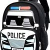 Merkloos Rugtasje - Rugzak - Schooltas - Zwart Politie - Jongens - Meisjes - Cadeau - Sinterklaas - Kerst - 1 Jaar - 2 Jaar -Optimaal Reisopslag Winkel 953x1200 2