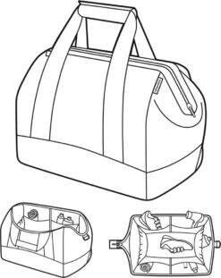 Reisenthel Allrounder L Reistas Sporttas - 30L - Twist Sky Rose Grijs -Optimaal Reisopslag Winkel 954x1200 2