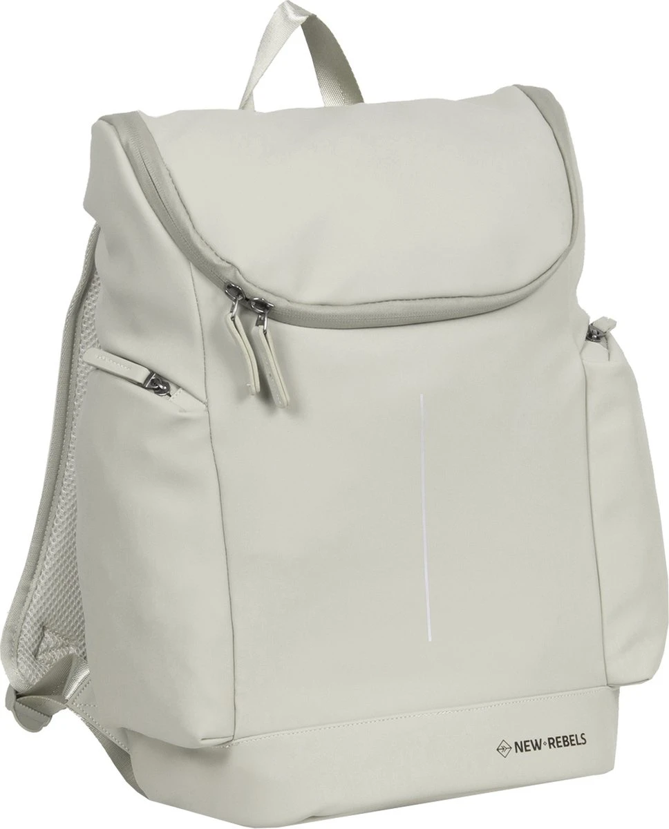 New Rebels® William - Rugtas - Beige - Waterafstotend - 28x15x43cm - Rugzak / Backpack New Rebels® William - Rugtas - Beige - Waterafstotend - 28x15x43cm - Rugzak / Backpack -Optimaal Reisopslag Winkel 968x1200 4