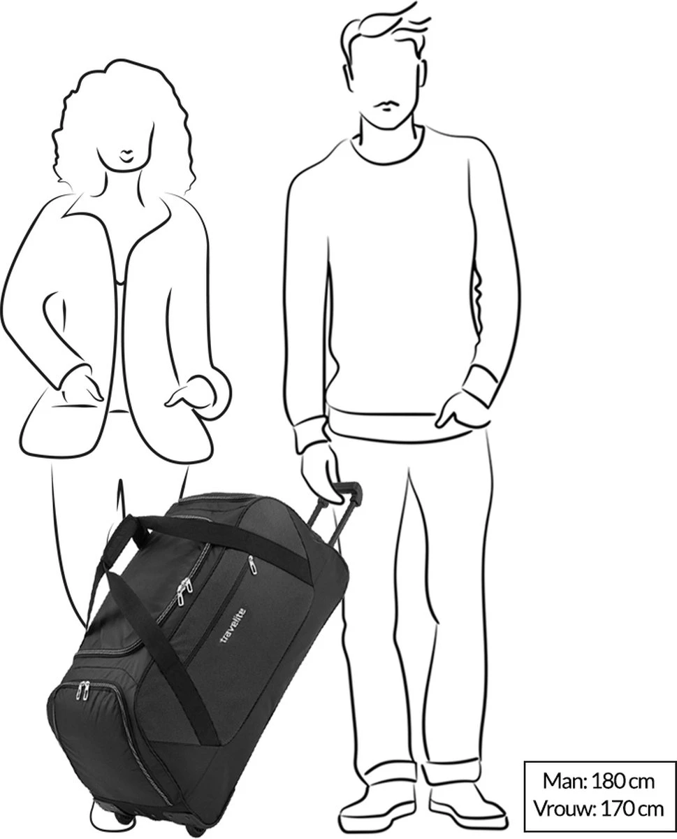 Travelite Reistas met wielen Kick Off - blauw Travelite Reistas Met Wielen Kick Off - Blauw -Optimaal Reisopslag Winkel 969x1200 1