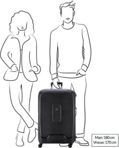 Delsey Moncey Trolley Case - 76 Cm - Black -Optimaal Reisopslag Winkel 969x1200