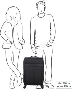 Decent D-Upright Medium Koffer - 66 Cm Expandable - TSA Slot - Donkerblauw -Optimaal Reisopslag Winkel 973x1200 10