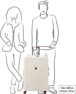 Delsey Harde Koffer / Trolley / Reiskoffer - Moncey - 76 Cm (large) - Wit -Optimaal Reisopslag Winkel 973x1200 8