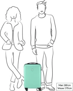 Princess Traveller PT01 - Handbagagekoffer - Pristine Bronze - S - 55cm -Optimaal Reisopslag Winkel 974x1200 3