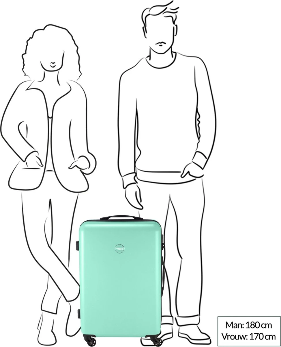 Princess Traveller PT01 - Reiskoffer - Pitch Black - M - 67cm Princess Traveller PT01 - Reiskoffer - Pitch Black - M - 67cm -Optimaal Reisopslag Winkel 974x1200 5