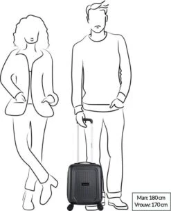 Decent Handbagage Koffer / Trolley / Reiskoffer - 42 Cm - 24 Liter - ABS - Maxi Air - Champagne -Optimaal Reisopslag Winkel 975x1200 3